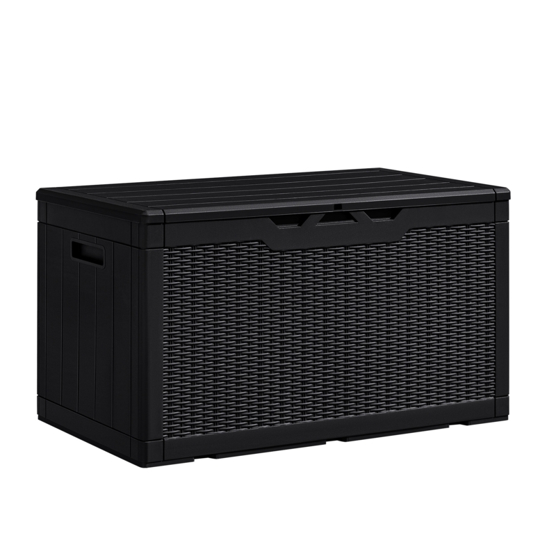 GUNJI 100 Gallons Water Resistant Resin Lockable Deck Box