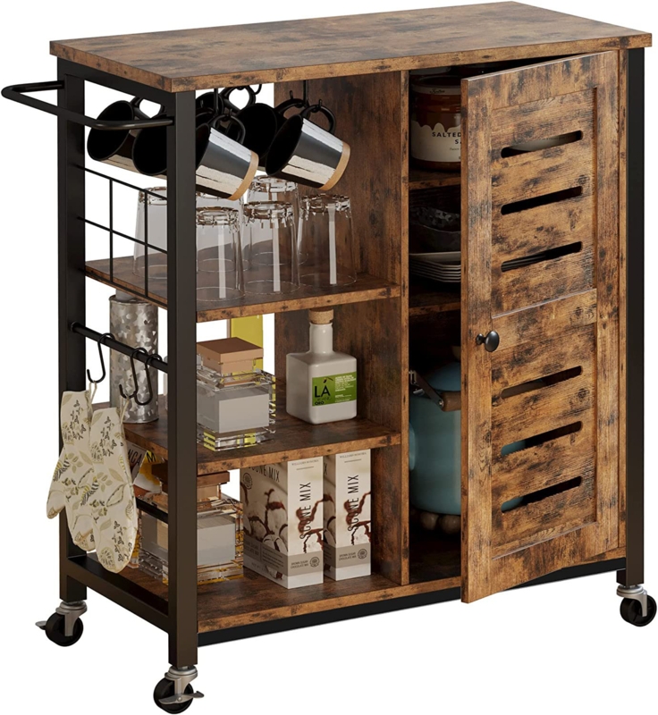 Gurnaaz Wood Kitchen Cart