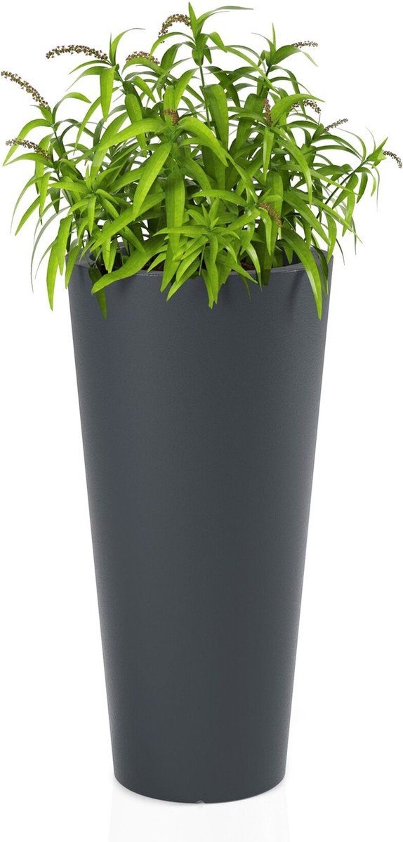 HABANA - Bloempot - 40x30x80cm - waterdicht - antraciet