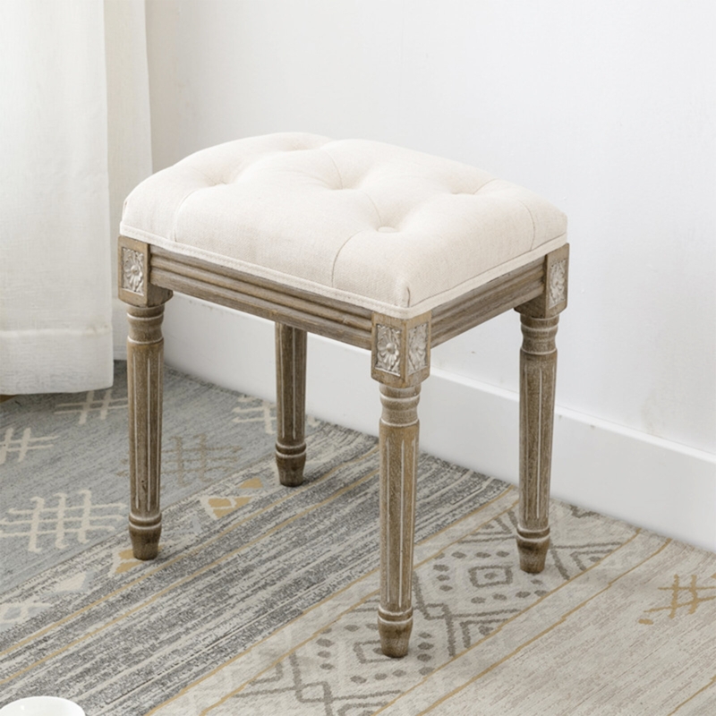 Hallan Solid Wood Accent Stool