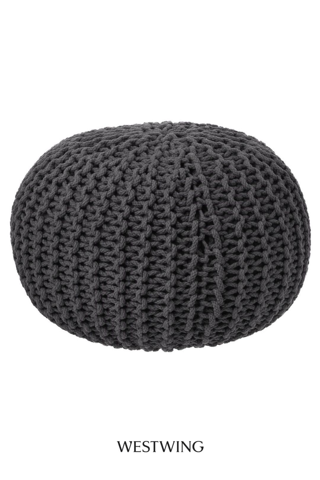 Handgefertigter Strickpouf Dori