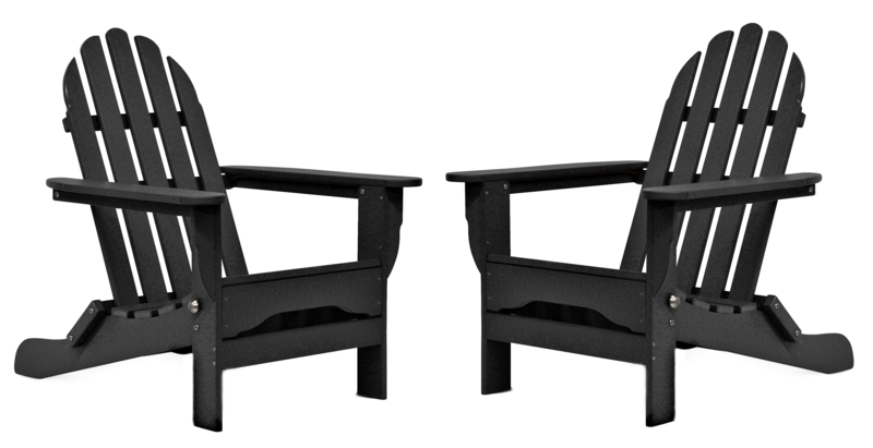 Hartington Plastic Folding Adirondack Chair (Set of 2)