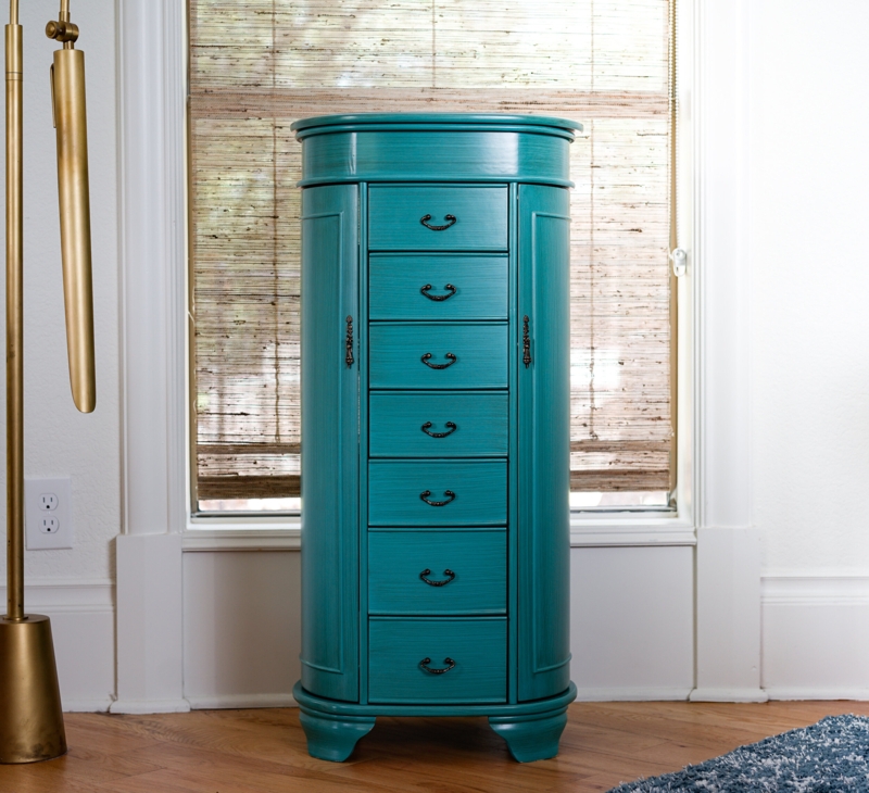 Highfill 16'' Wide Freestanding Jewelry Armoire with Mirror