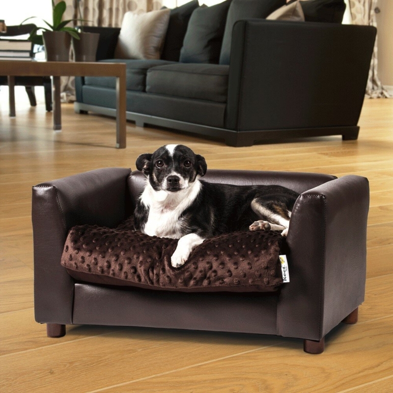 Hollie Fluffy Dog Sofa