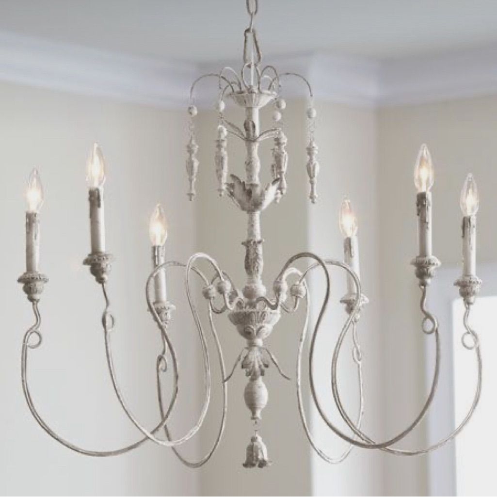 Horchow Shabby Chic Chandelier | Color: Red/White | Size: Os