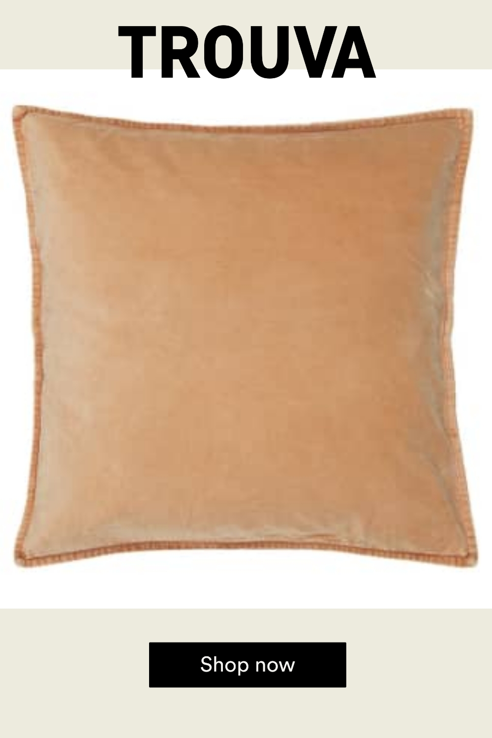 Ib Laursen Cotton Velvet Cushion Cover - Coral Sands