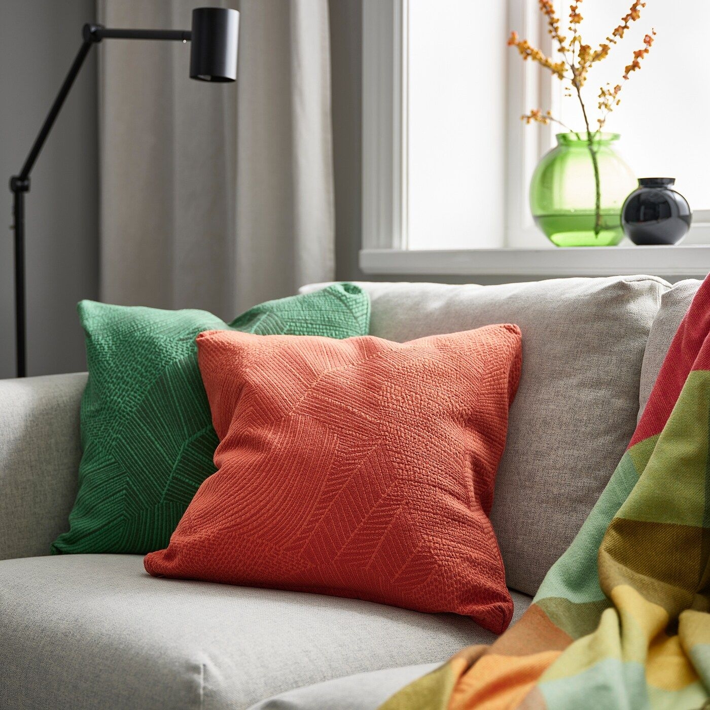 IKEA - JTTEGRAN cushion cover, green, 50x50 cm