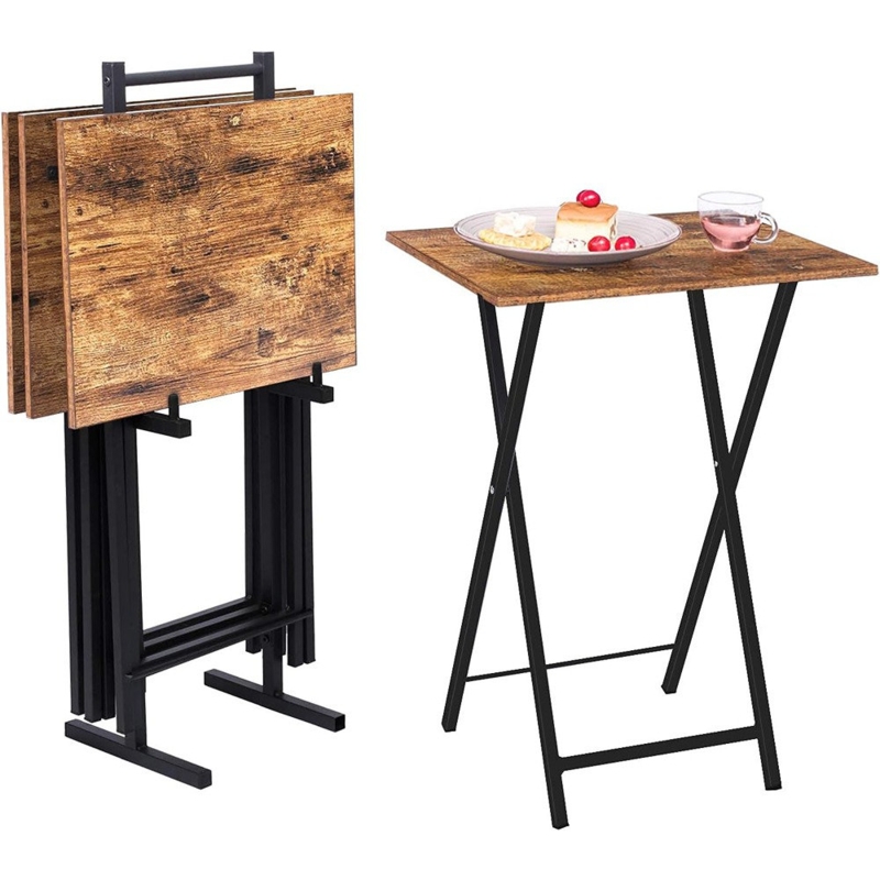 Kearra TV Tray Table Set with Stand