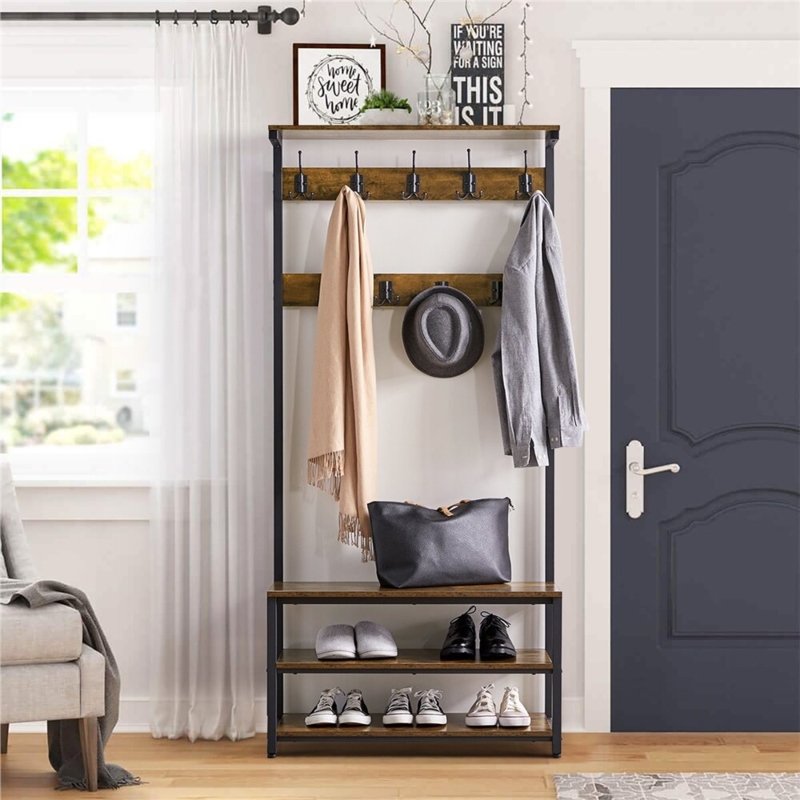 Keivin Hall Tree 31.5'' Wide with Shoe Storage