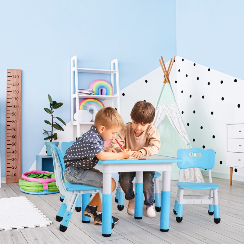 Kids 3 Piece Play Or Activity Table and Chair Set