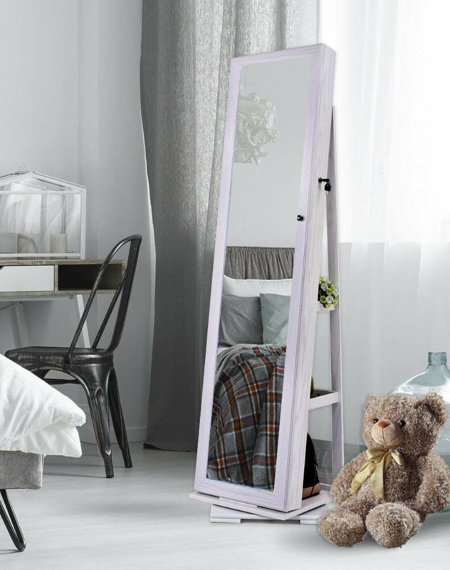 Kowal 15.75'' Wide Freestanding Jewelry Armoire with Mirror