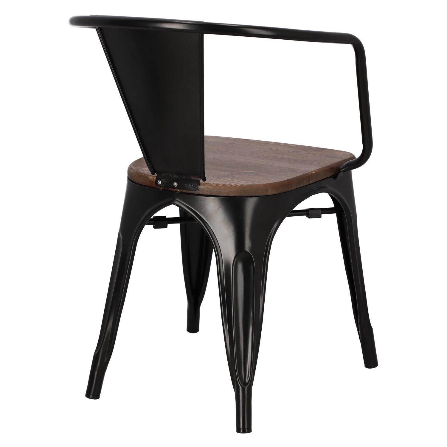 Krzeso Paris Arms Wood czarne sosna orzech