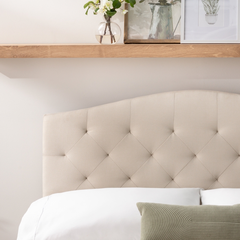 Laberge Curved Edge Upholstered Headboard