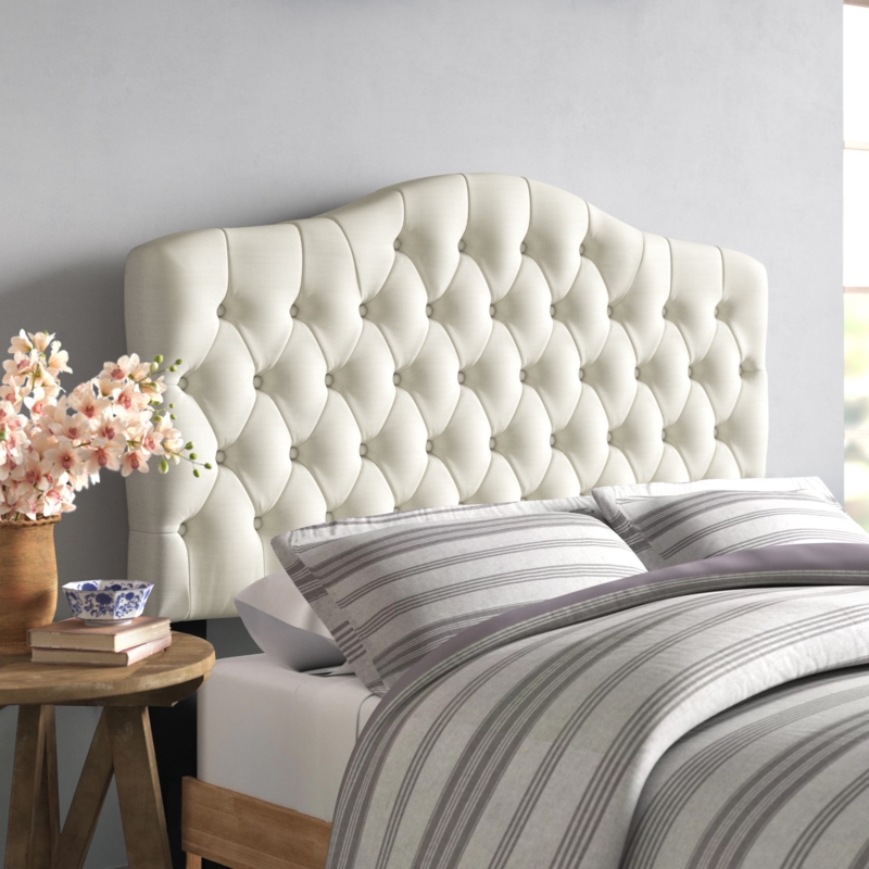 Laperle Button Tufted Upholstered Headboard