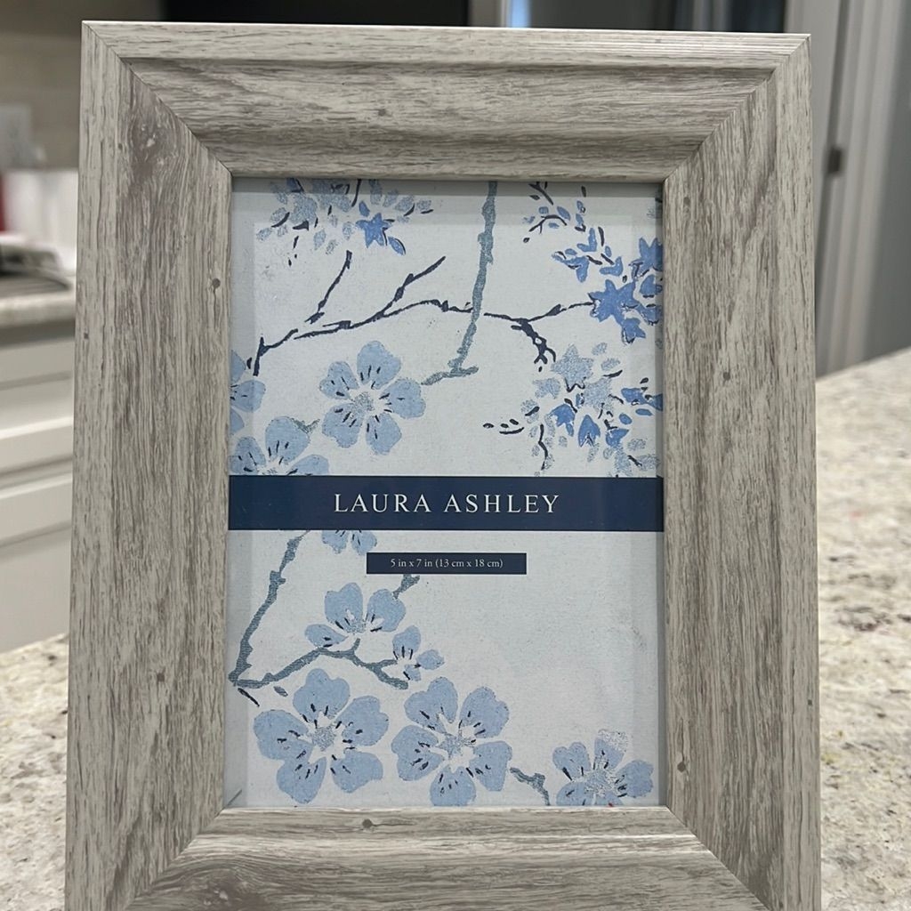 Laura Ashley Accents | Brand New Laura Ashley 5x7 Gray Whitewashed Frame (Isaac Jacobs) | Color: Gray | Size: 5x7