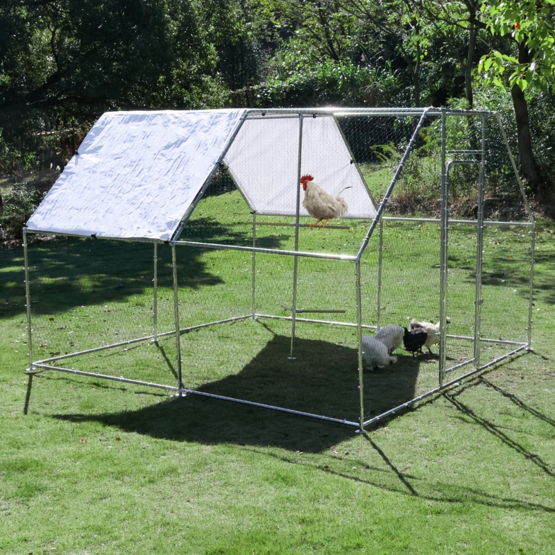 Lavonne Walk In Chicken Run Coop with Waterproof u0026 Anti-UV Cover