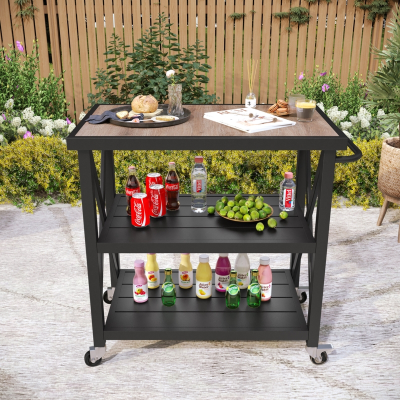 Lemieux Metal Bar Cart