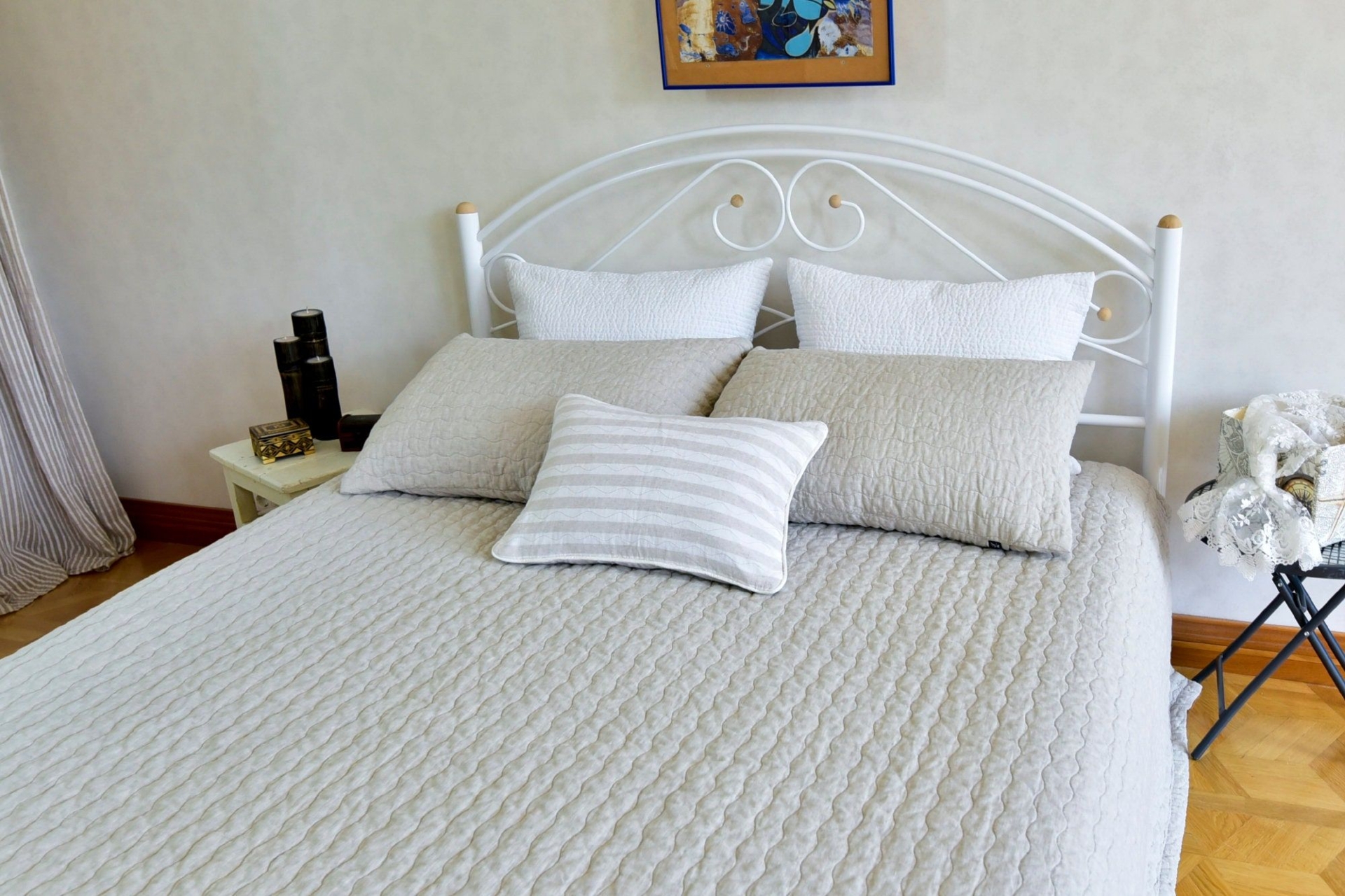 Light Weight Blanket Throw Stonewashed Natural Linen Bedspread Provincial Style Modern Bed Cover Eco Bedding Sided Bedspread Linen OOAK
