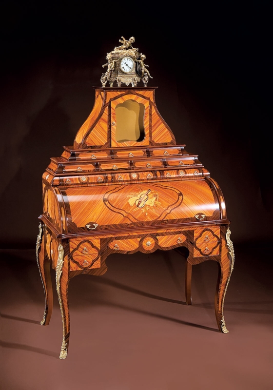 Louis XVI Solid Wood Secretary Desk