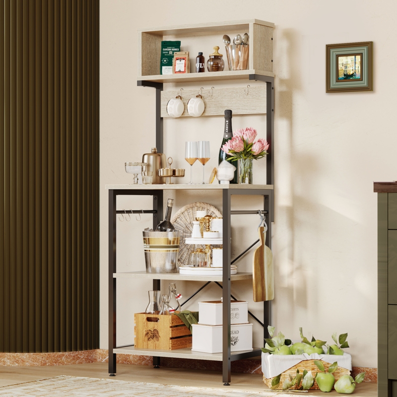 Luper 23.62'' Steel Standard Baker's Rack with Microwave Compatibility