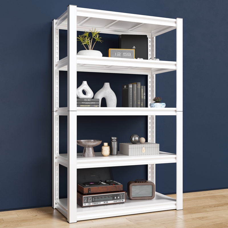 Mabiya 32'' W Steel Height -Adjustable Shelving Unit Storage Shelves for Garage Kitchen Pantry