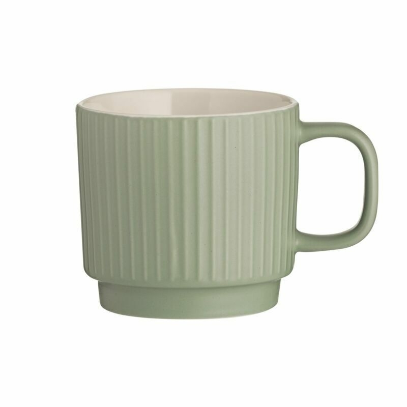 Mason Cash Multi Purpose Embossed Line Mug Green