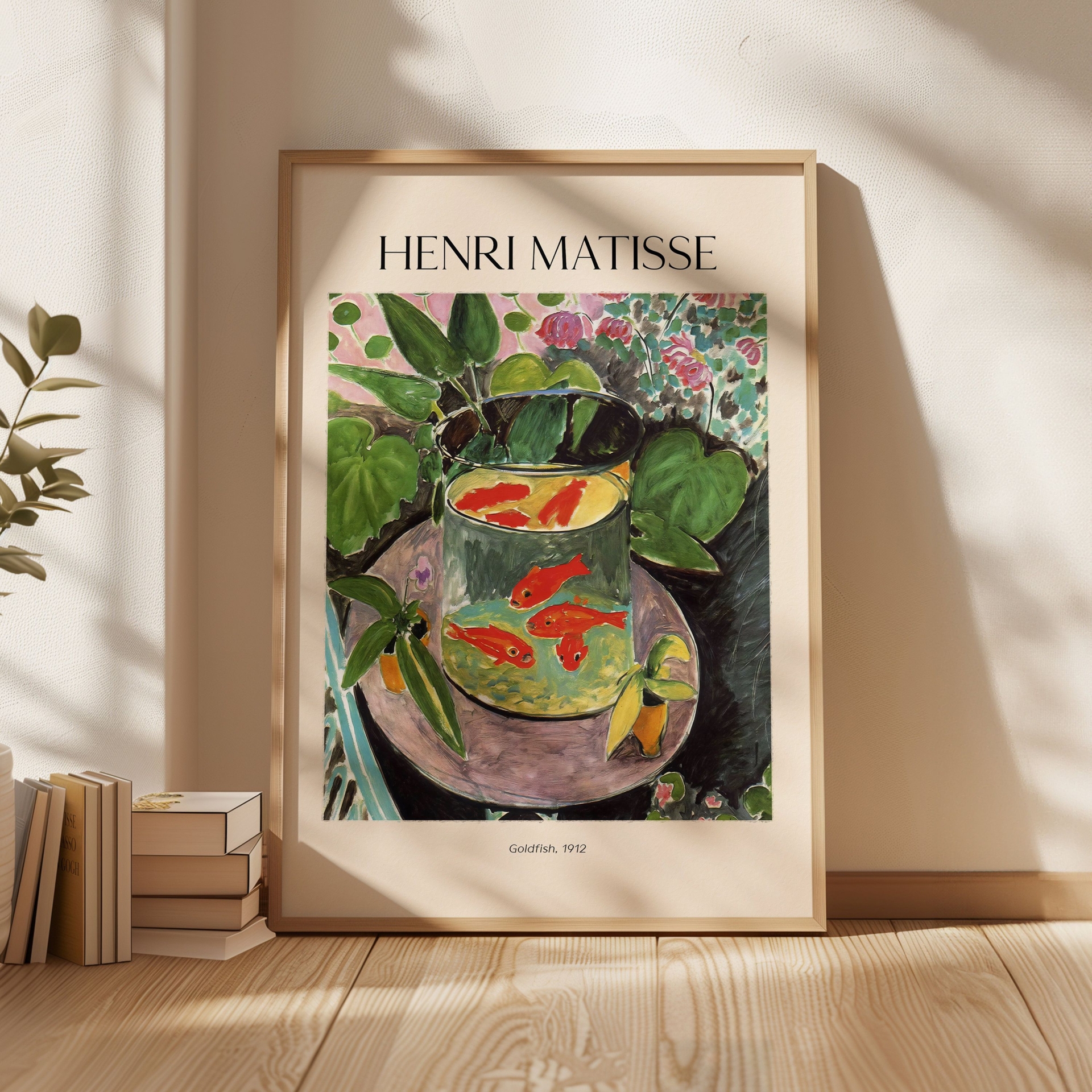 MATISSE Print - Goldfish Framed Wall Art Botanical Print Large Wall Art Matisse Artwork, Living room Decor, Wall Decor Mid Century Modern