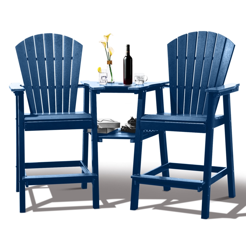 Maybeck 2-Piece Outdoor Adirondack Chair With Table