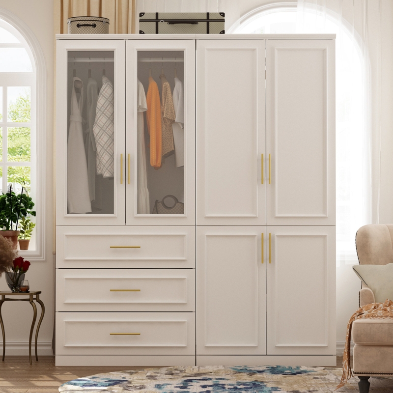 Mayhue Solid + Manufactured Wood Armoire