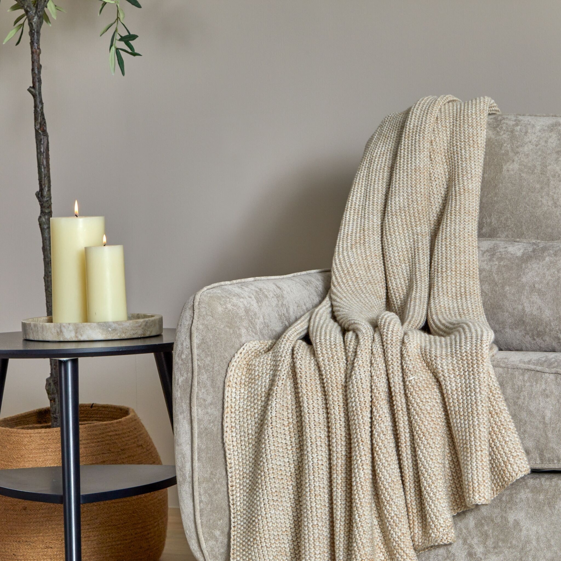 Mia 2 Seater Sofa - Light Grey