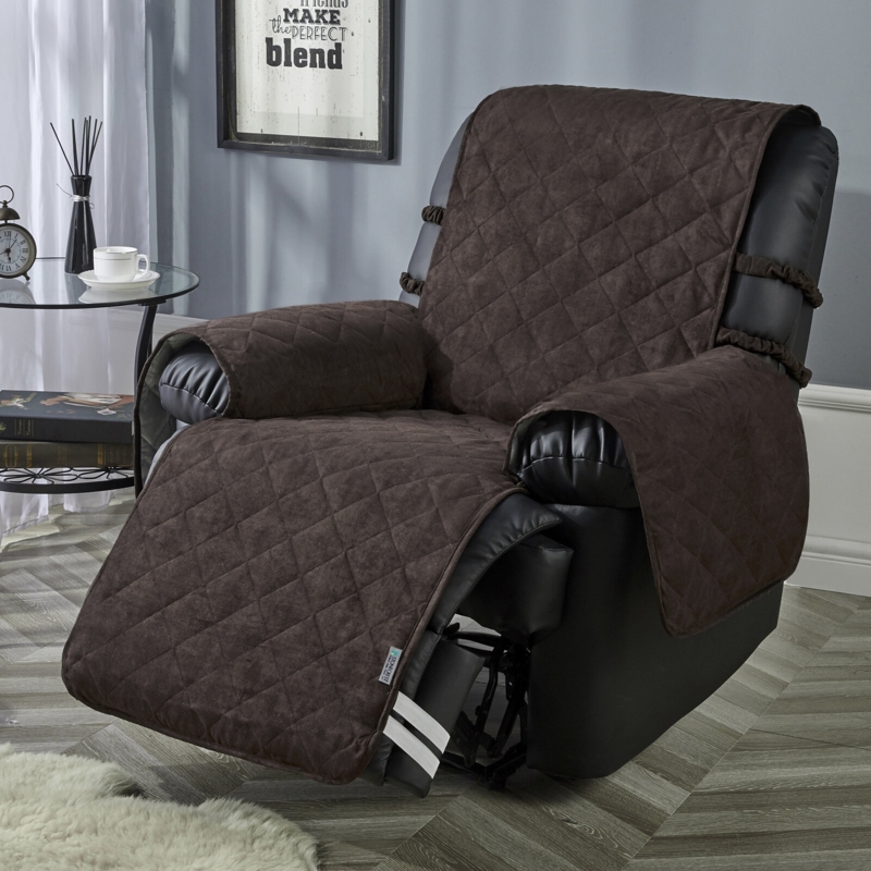 Microsuede Waterproof Box Cushion Recliner Slipcover