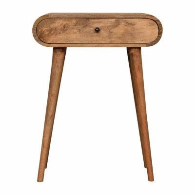 Mini London Console Table - Mango Wood - L30 X W60 X H78 Cm - Oak-Ish