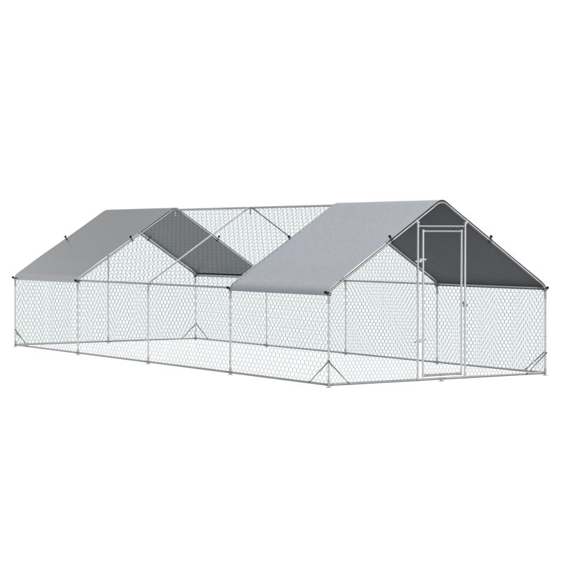 Moberly 258 Square Feet Chicken Coop with Chicken Run For Up To 64 Chickens