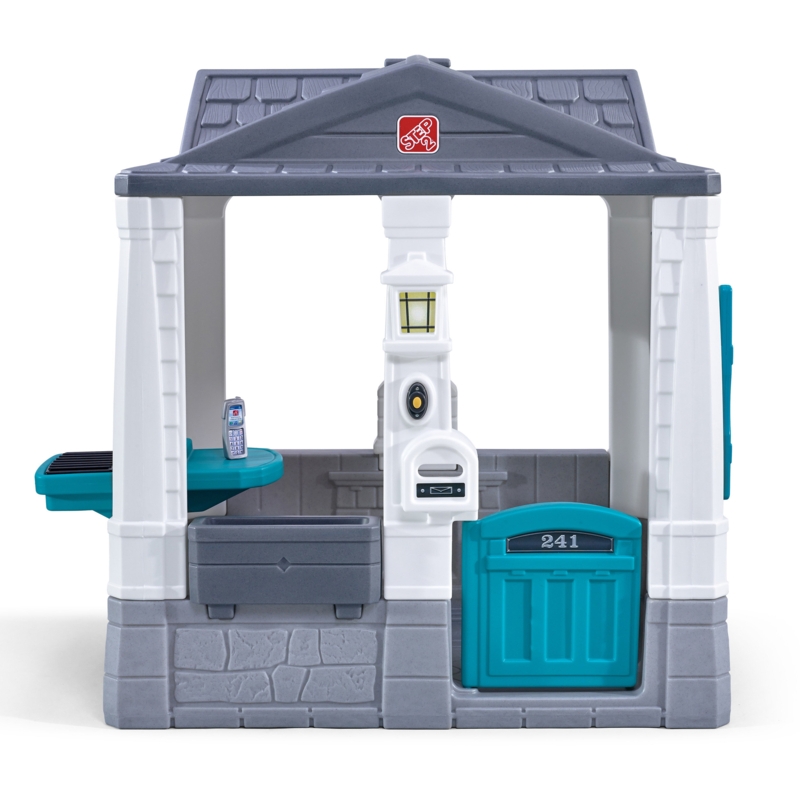 Neat & Tidy Cottage Homestyle Edition 2.8' x 4.4' Outdoor Plastic Playhouse with Kitchen