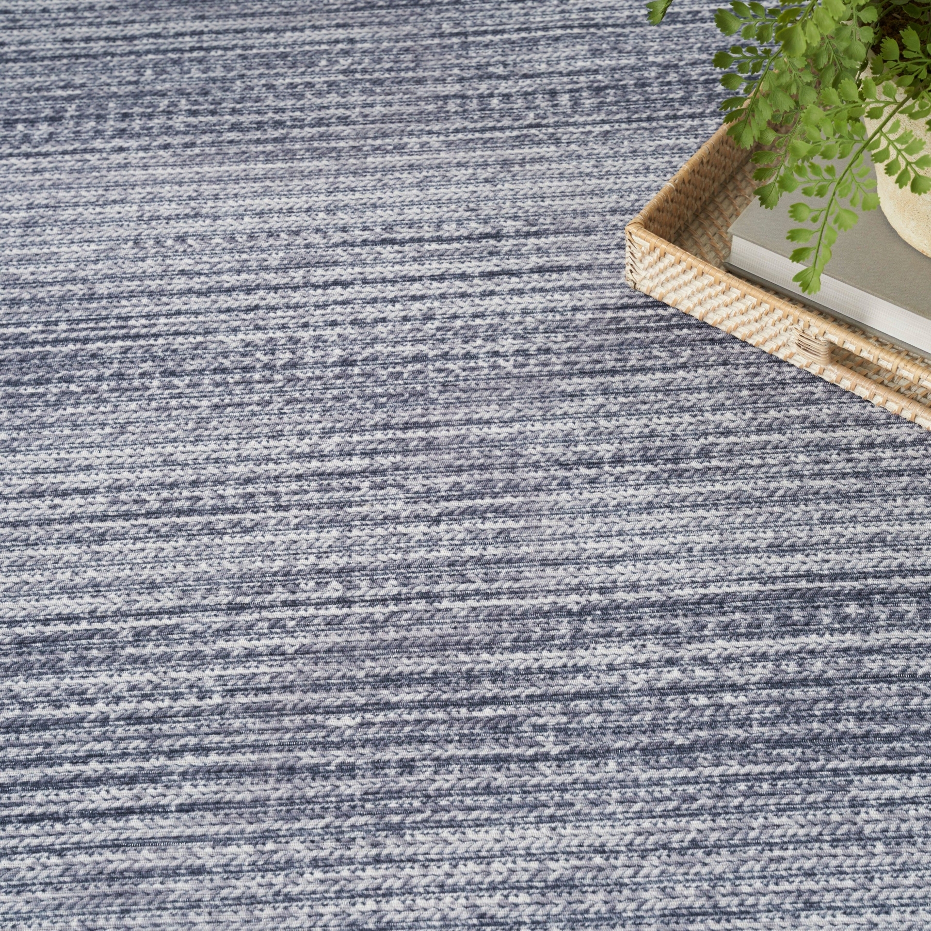 Nourison Washables NWB03 Abstract Modern Grey Area Rug - Grey / 2'2 x 8' / Runner