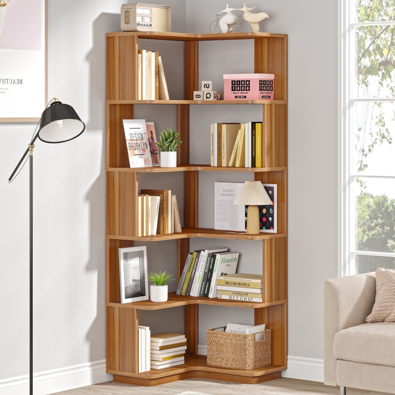 Nyajiah Corner Bookcase