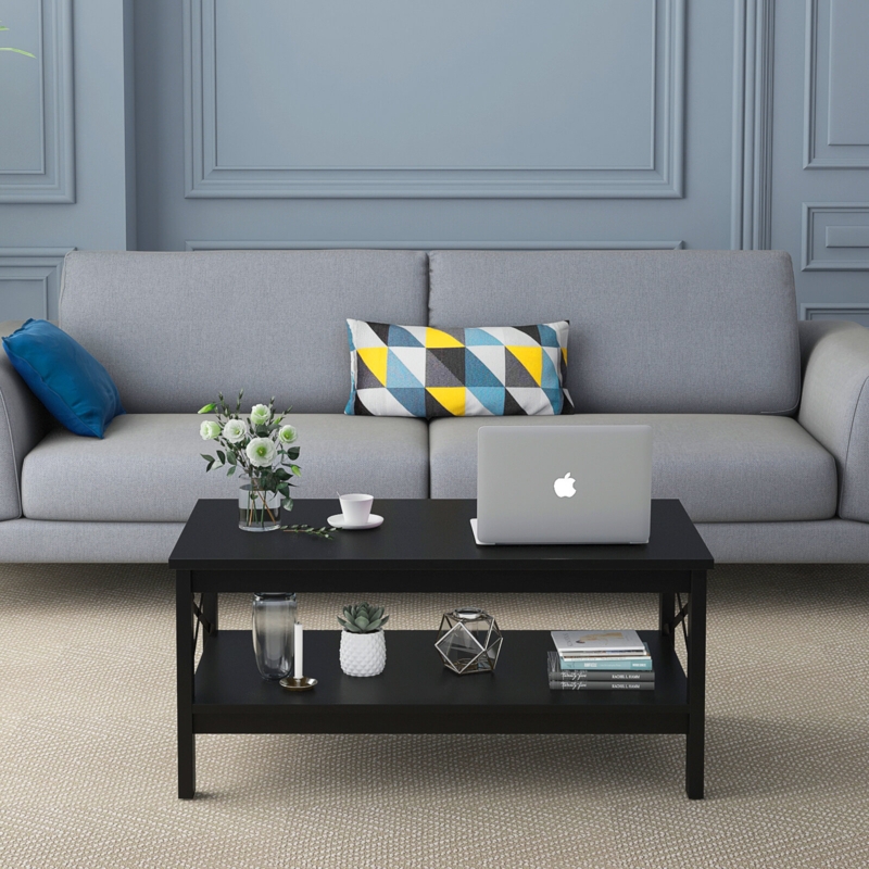 O'Kean 39" Rectangular Coffee Table with Storage For Living Room