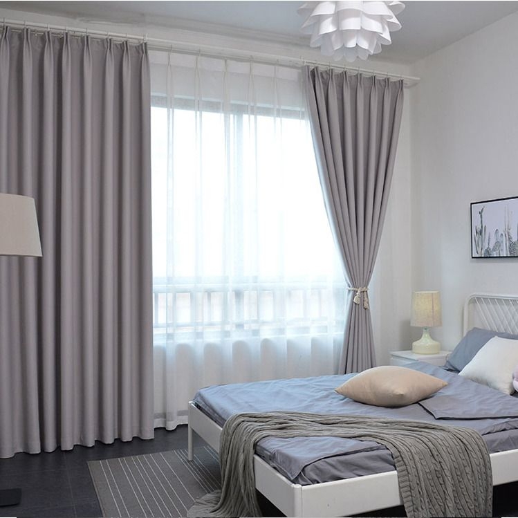 Pencil Pleat Thermal Thick Blackout Curtains Pair Ready Made Eyelet Ring Top