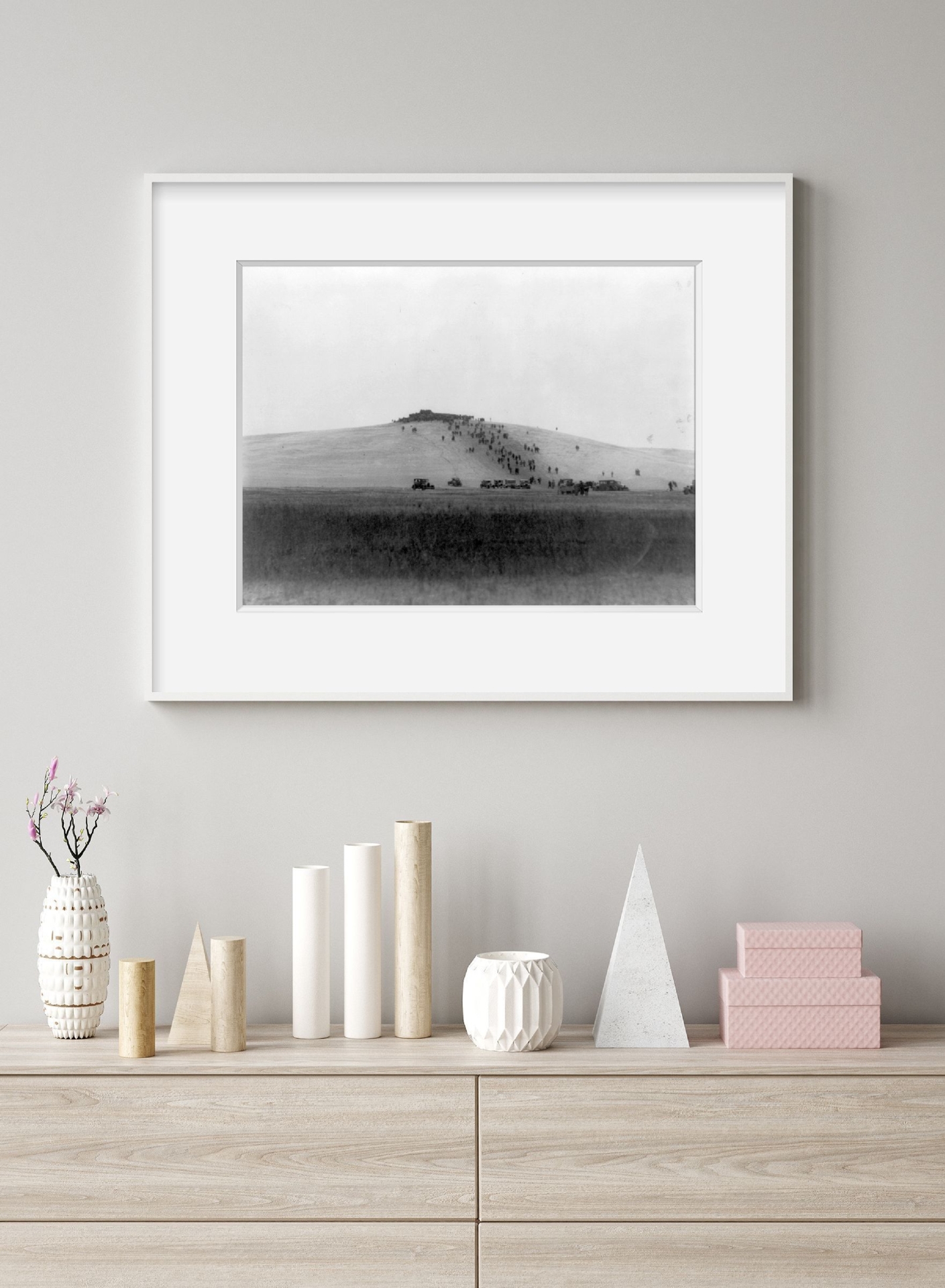 Photo: Crowd on Hill, Kitty Hawk, North Carolina, NC, Dare County