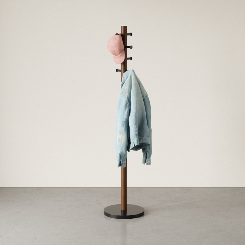 Pillar Freestanding 8 - Hook Coat Rack