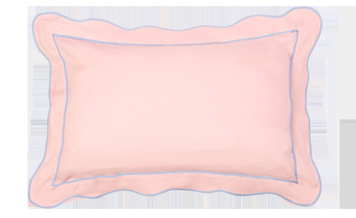 Pink & Cornflower Scallop - King