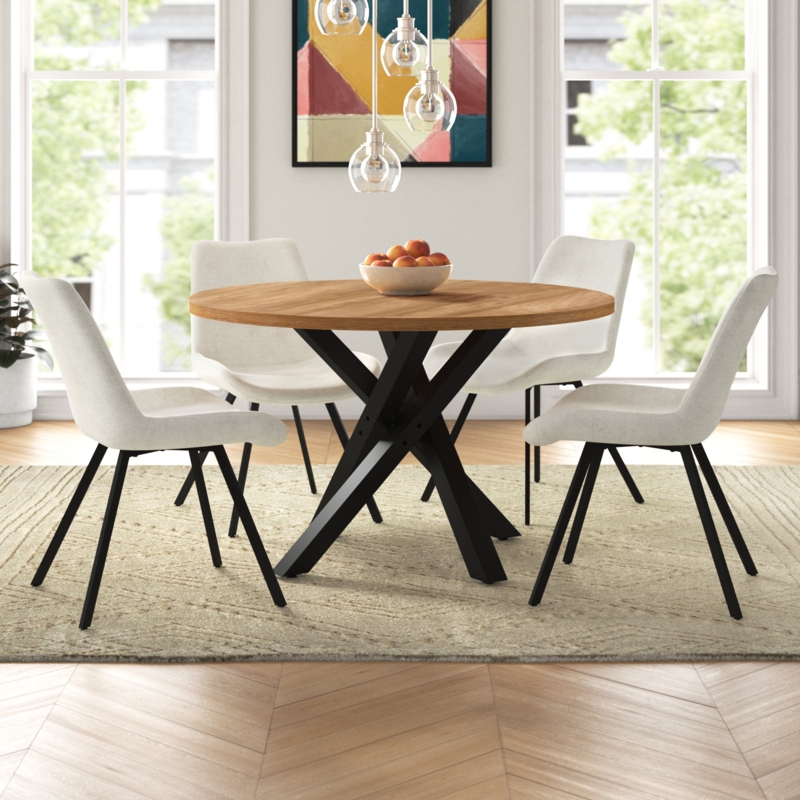 Pinkard 4 - Person Round Dining Table Set
