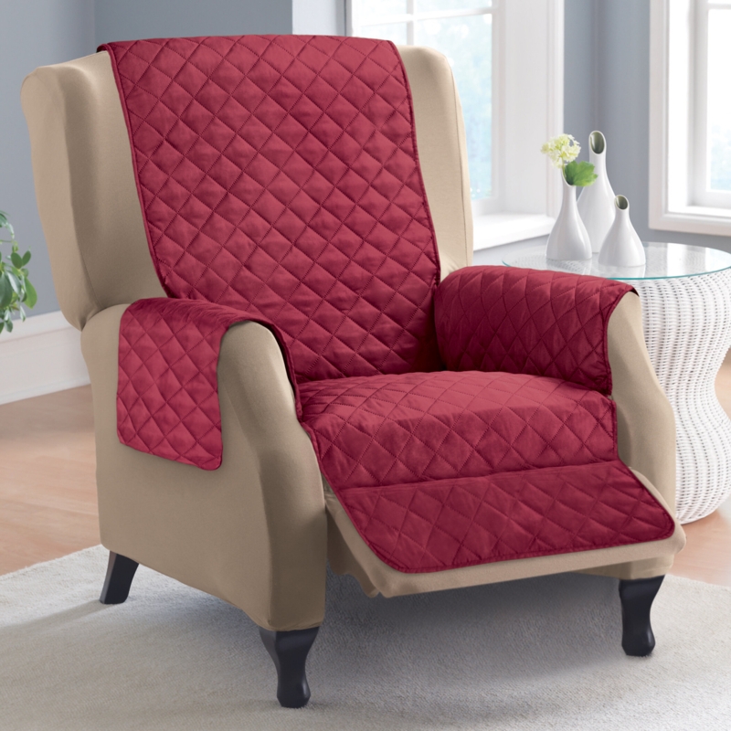 Polyester T-Cushion Recliner Slipcover