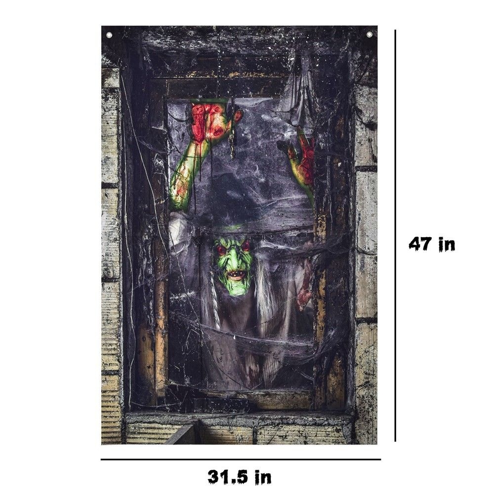 Presence Halloween Witch Curtain