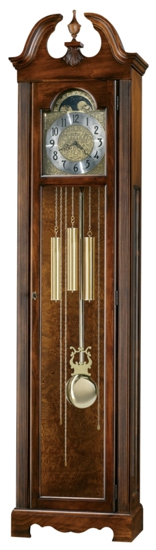 Princeton 77.25'' H Solid + Manufactured Wood Grandfather Clock with Adjustable Chime Volume