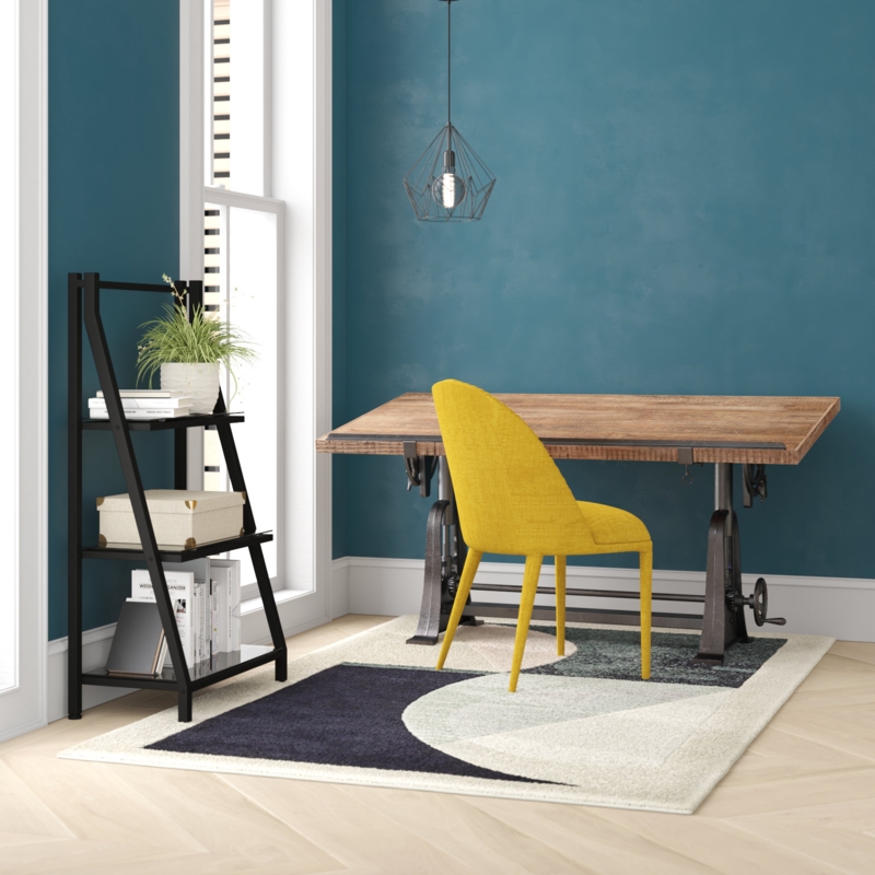 Reale Adjustable Solid Wood Top Metal Base Accent