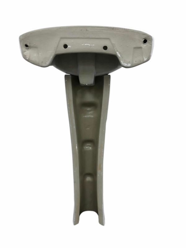 Regent 27" Tall Ceramic Oval Pedestal Bathroom Sink with Overflow