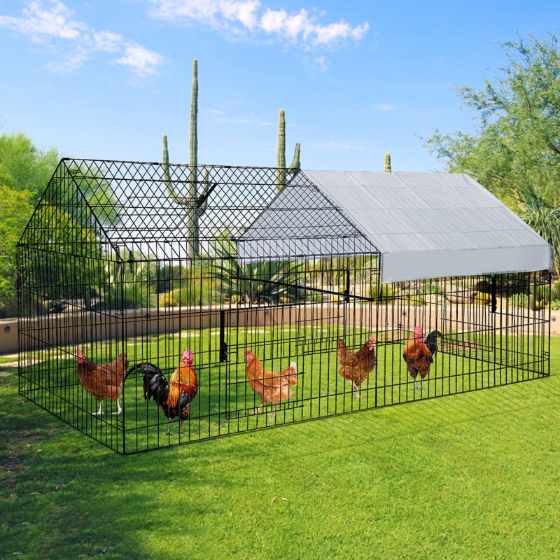 Ruqayyah 24.1 Square Feet Chicken Coop with Waterproof Cover
