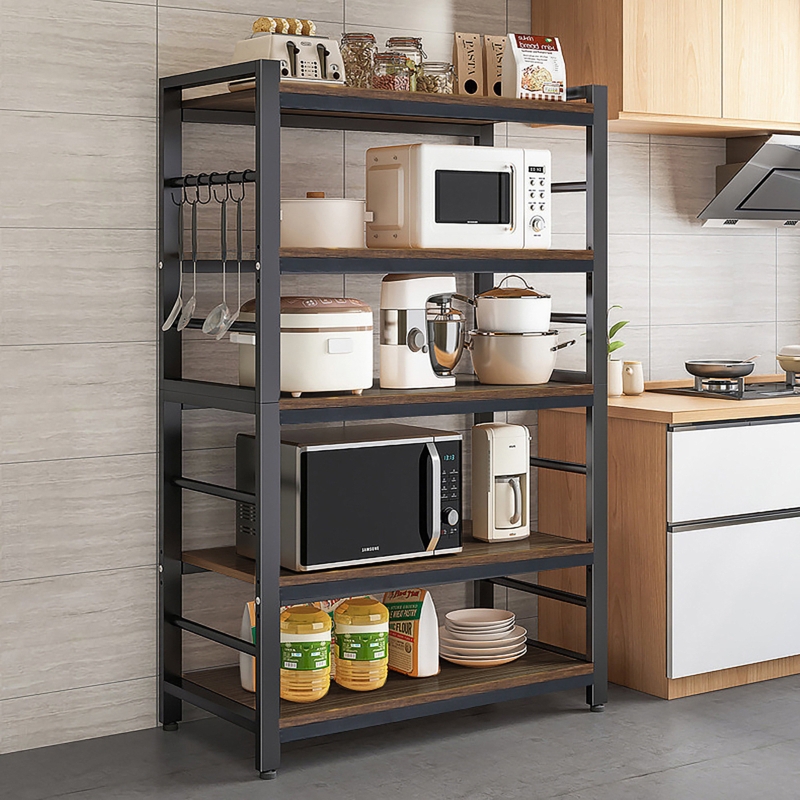 Savel 39.37'' Steel Standard Baker's Rack with Microwave Compatibility