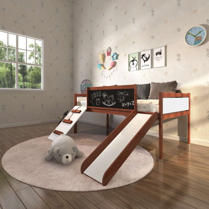 Schmid Twin Solid Wood Platform Loft Bed by Zoomie Kids